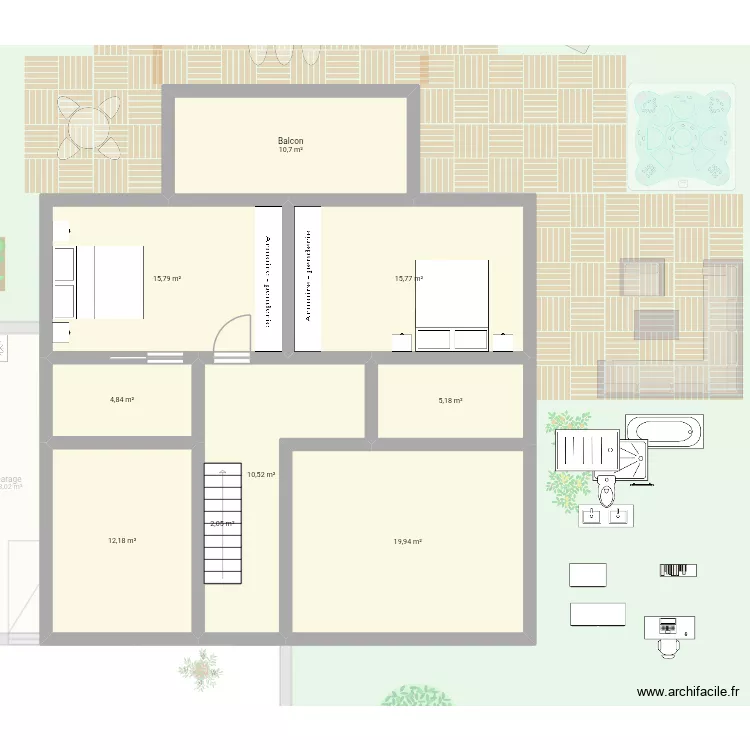 Maison 44. Plan de 19 et 1128 m² Maison 44. Plan de 19 et 1128 m²