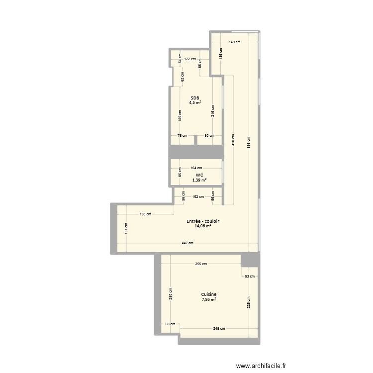 Nogues-Boulanger - Appartement. Plan de 6 pièces et 29 m2