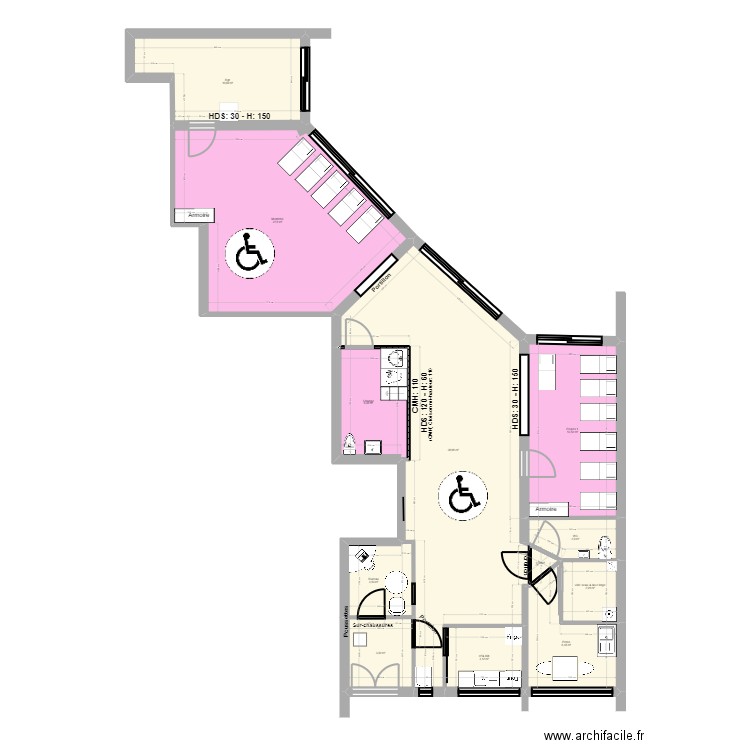 92 Nanterre 118 Salvador Projet rectif cote_MIS A JOUR N. Plan de 12 pièces et 122 m2