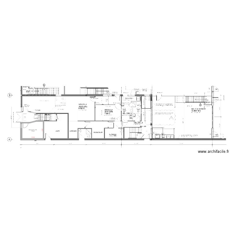 Bureau dir T/A. Plan de 1 pièce et 11 m2