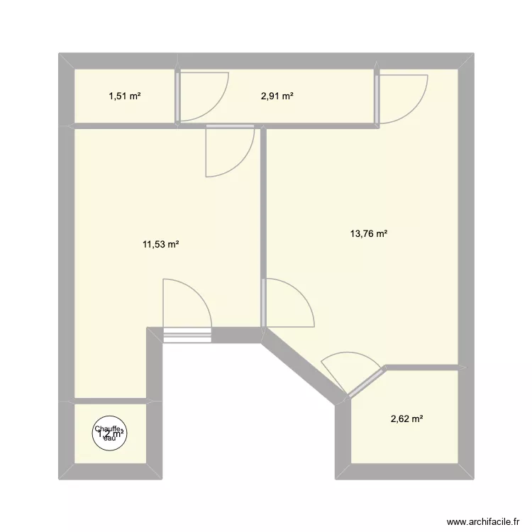 2Et - Samuel. Plan de 6  et 34 m²