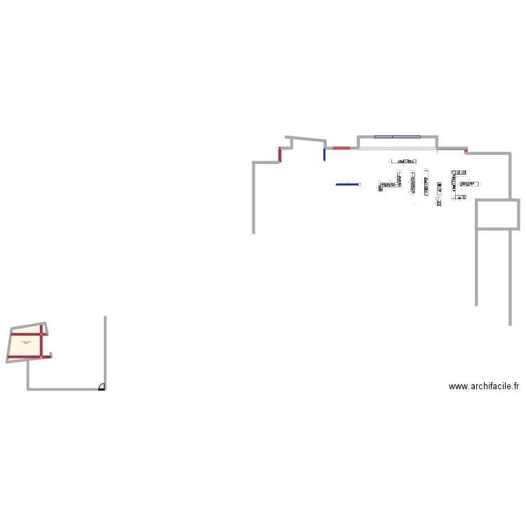 Plan média. Plan de 2 pièces et 22 m2