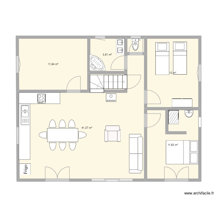 Maison Champdor. Plan de 0 pièce et 0 m2