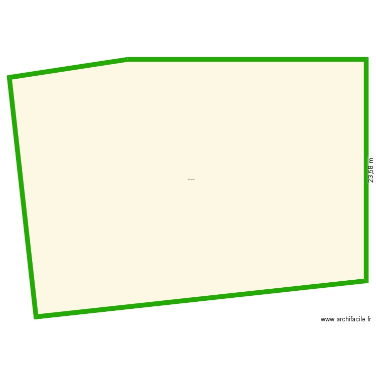 terrain de base - cadastre approcimatiff. Plan de 1 pièce et 872 m2