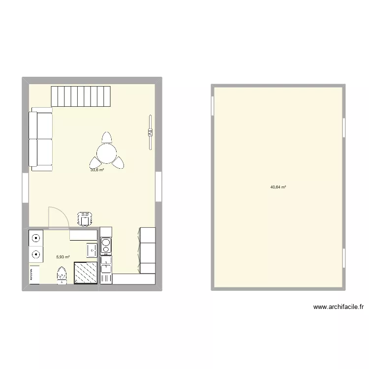 projet 2 petite grange. Plan de 
