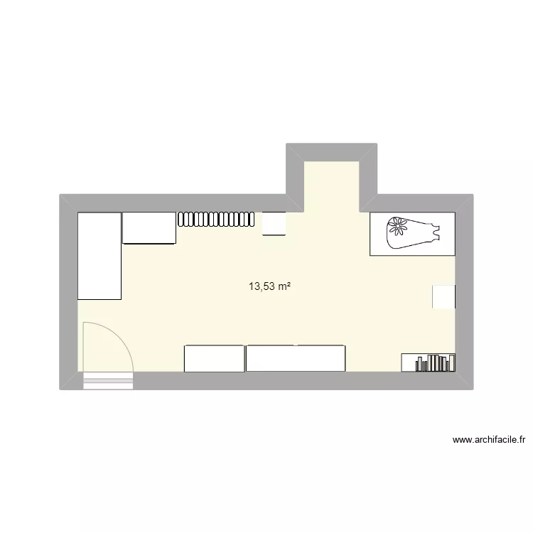 Chambre Bb 2. Plan de 