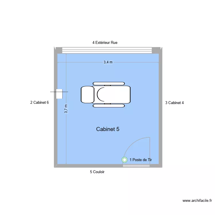 50682 Cabinet 5. Plan de 1 et 13 m² 50682 Cabinet 5. Plan de 1 et 13 m²