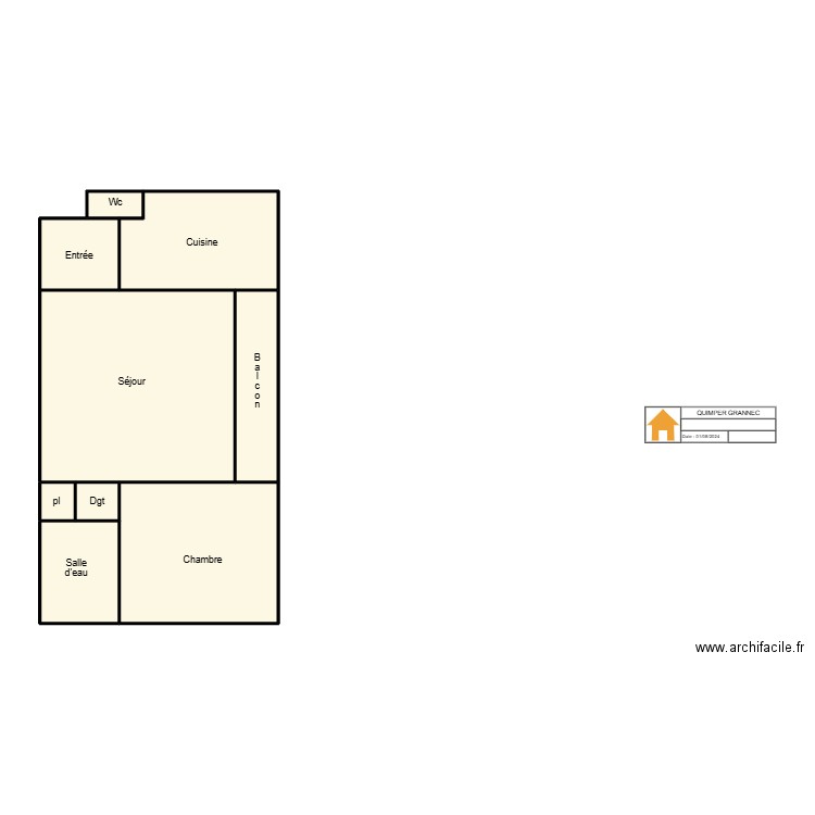 QUIMPER GRANNEC. Plan de 0 pièce et 0 m2