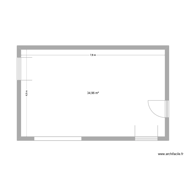 saint geoirs. Plan de 1  et 35 m²