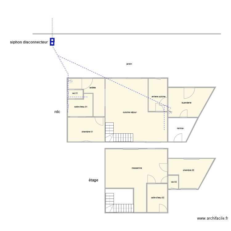MARTINEAU ass. Plan de 13 pièces et 125 m2
