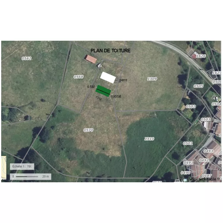 PLAN DE TOITURE 1. Plan de 