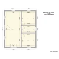 Plan A carr&eacute; sans meubles