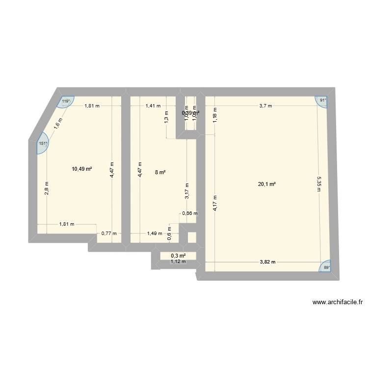 Appartement route de ganas 2. Plan de 0 pièce et 0 m2