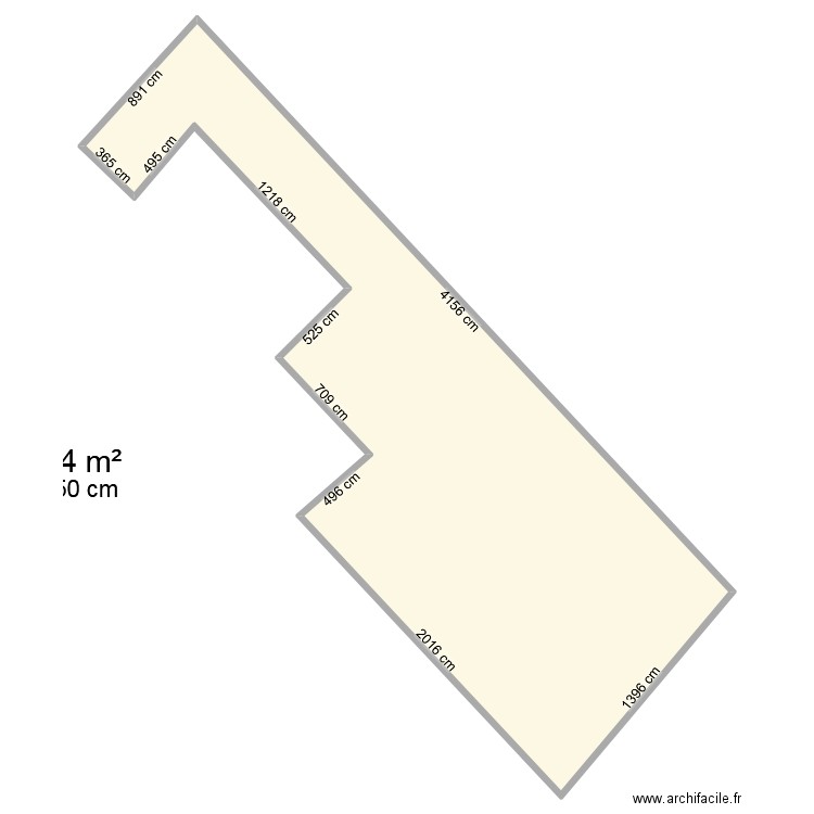 bat. Plan de 1 pièce et 407 m2