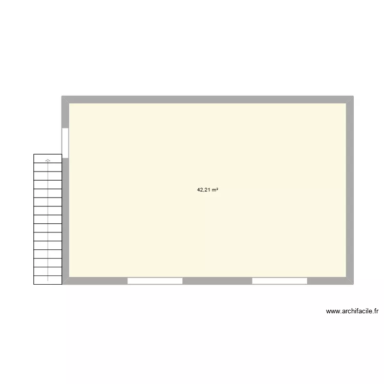 Donneurs de sang. Plan de 1  et 42 m²