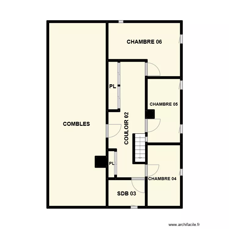 PLAN ETAGE 220M2. Plan de 