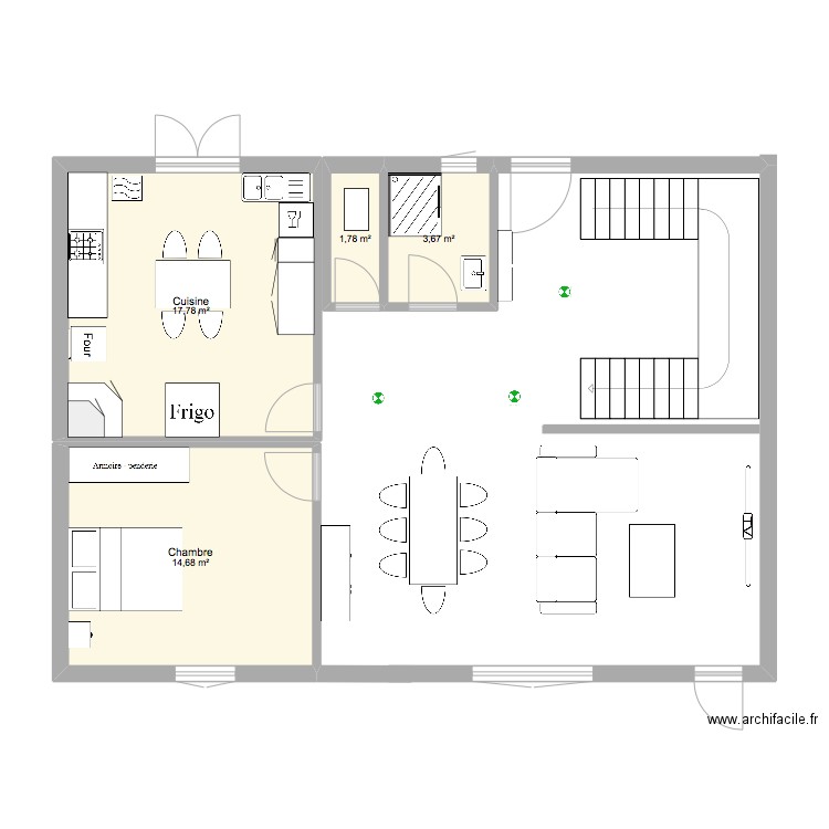 plan rdc. Plan de 0 pièce et 0 m2