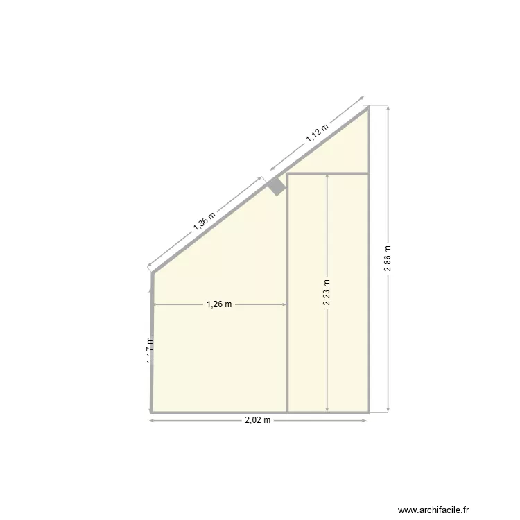 DRESSING 10. Plan de 2  et 4 m²