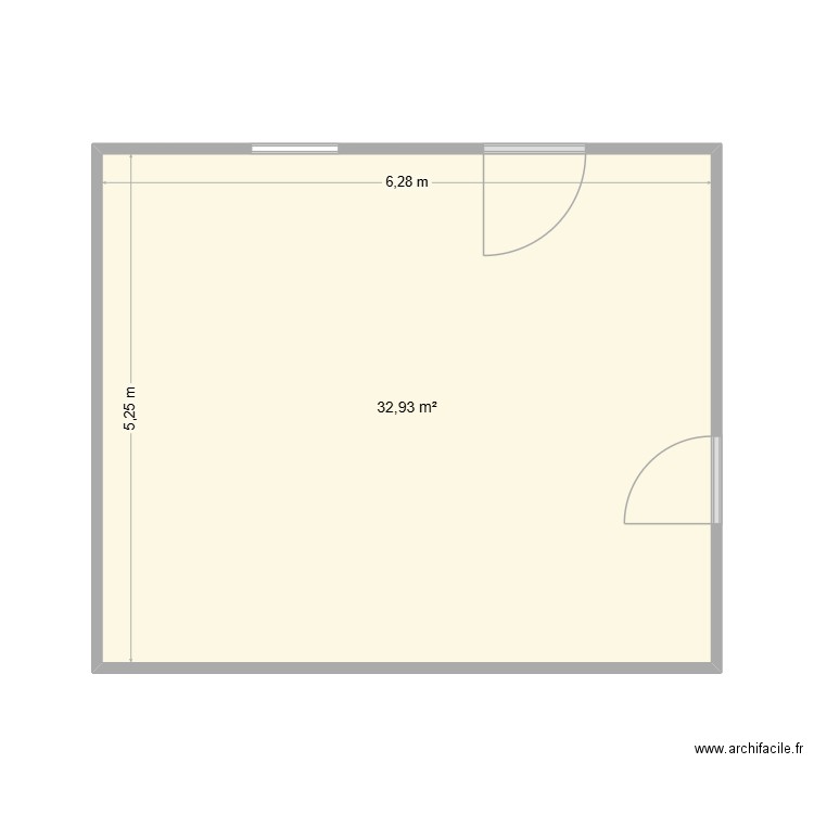 Caba2. Plan de 1 pièce et 33 m2