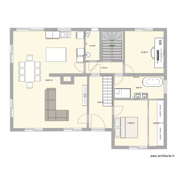 Etage 0. Plan de 9 Pièces et 110 m² Etage 0. Plan de 9 Pièces et 110 m²