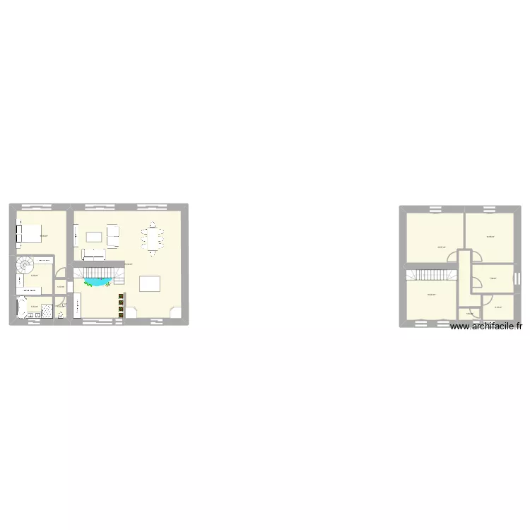 Projet principal. Plan de 12  et 171 m²