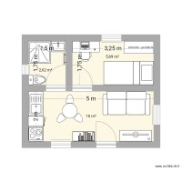 Bungalow au fond du jardin