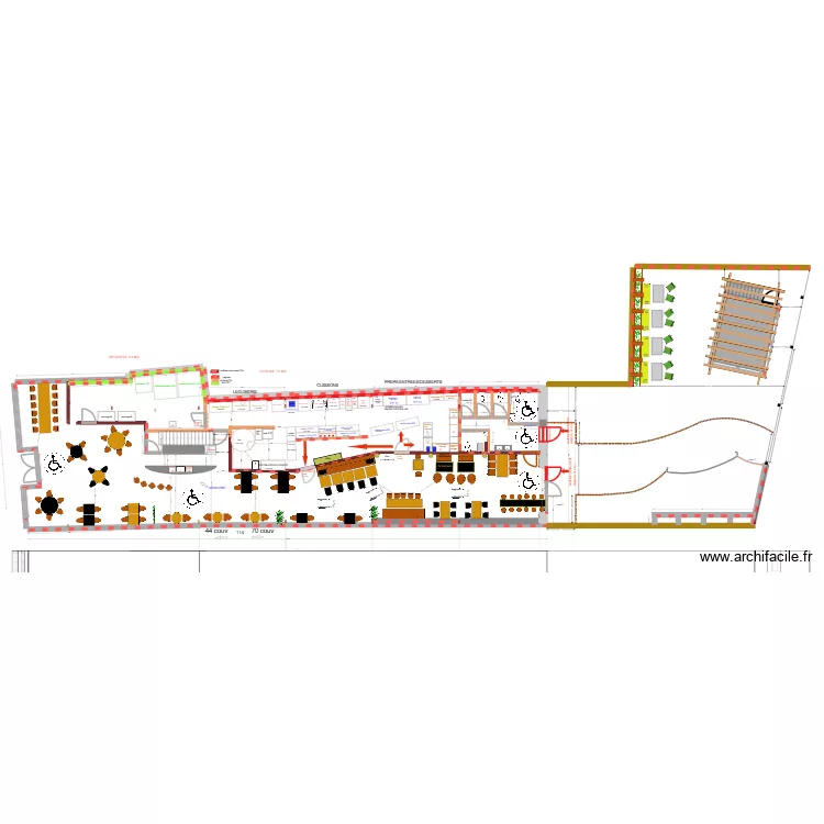 mobilier choix 2+cuisine. Plan de 