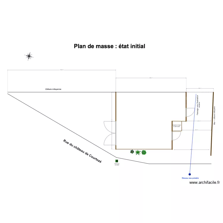 Plan de masse bis. Plan de Plan de masse bis. Plan de