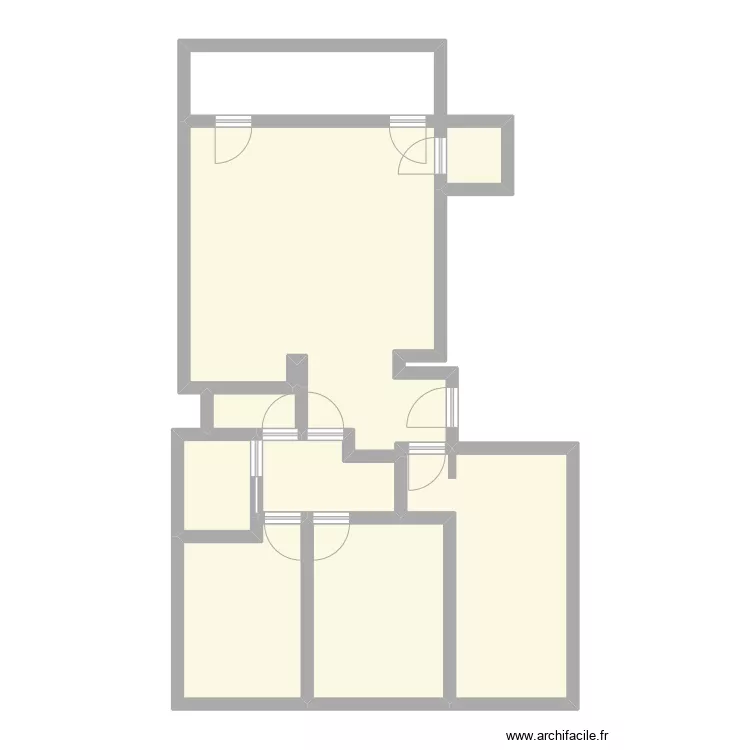 Appartement maman. Plan de 