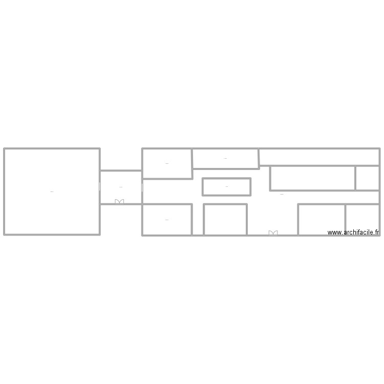 DOMINO. Plan de 7 pièces et 1675 m2