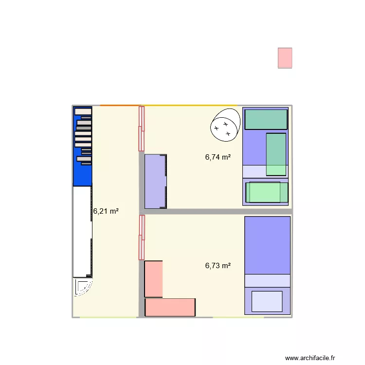 CHBRE. Plan de 3 et 20 m² CHBRE. Plan de 3 et 20 m²