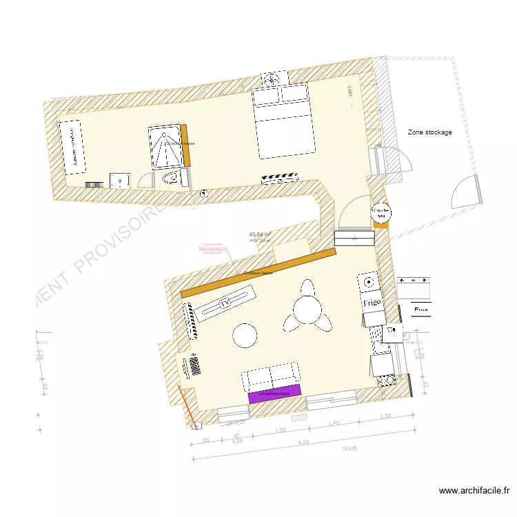 atelier tours v2. Plan de 