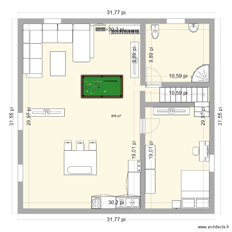 plan maison. Plan de 0 pièce et 0 m2