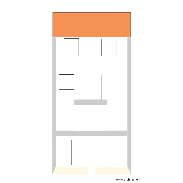 Coupe de face. Plan de 0 pièce et 0 m2