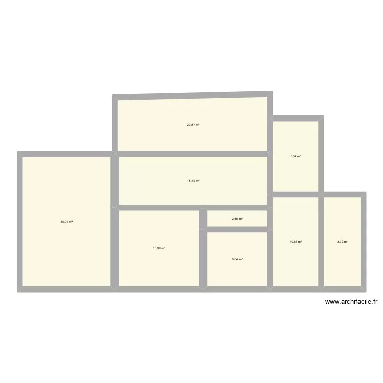 N&deg; 33. Plan de 9  et 125 m²