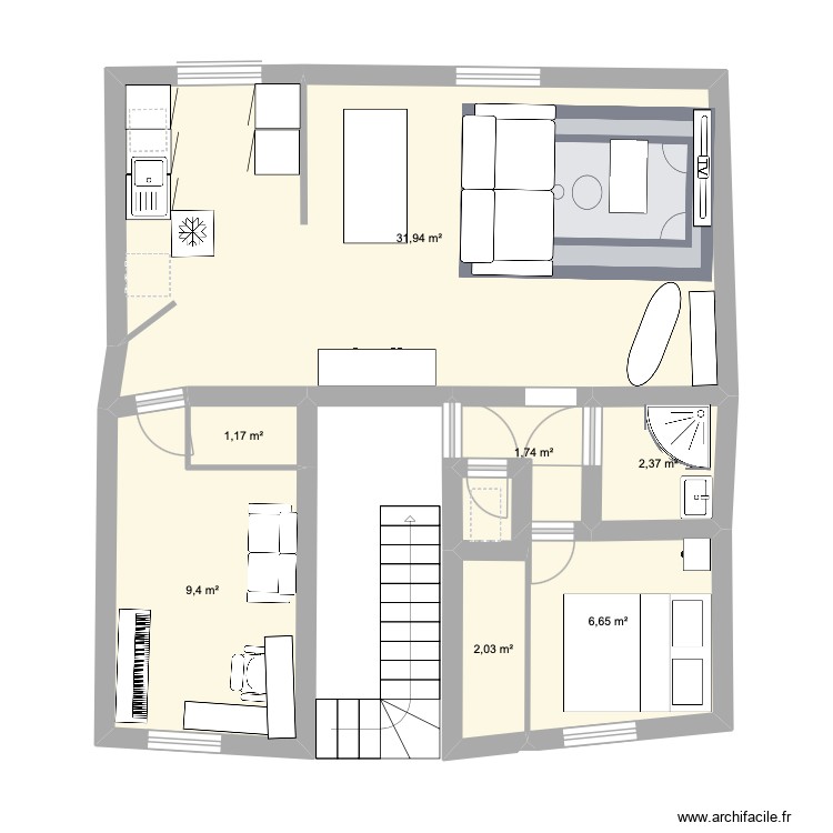 apart. Plan de 0 pièce et 0 m2