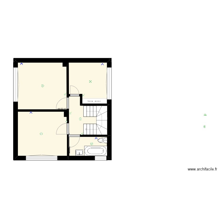 plan 1er étage électricité actuel. Plan de 0 pièce et 0 m2