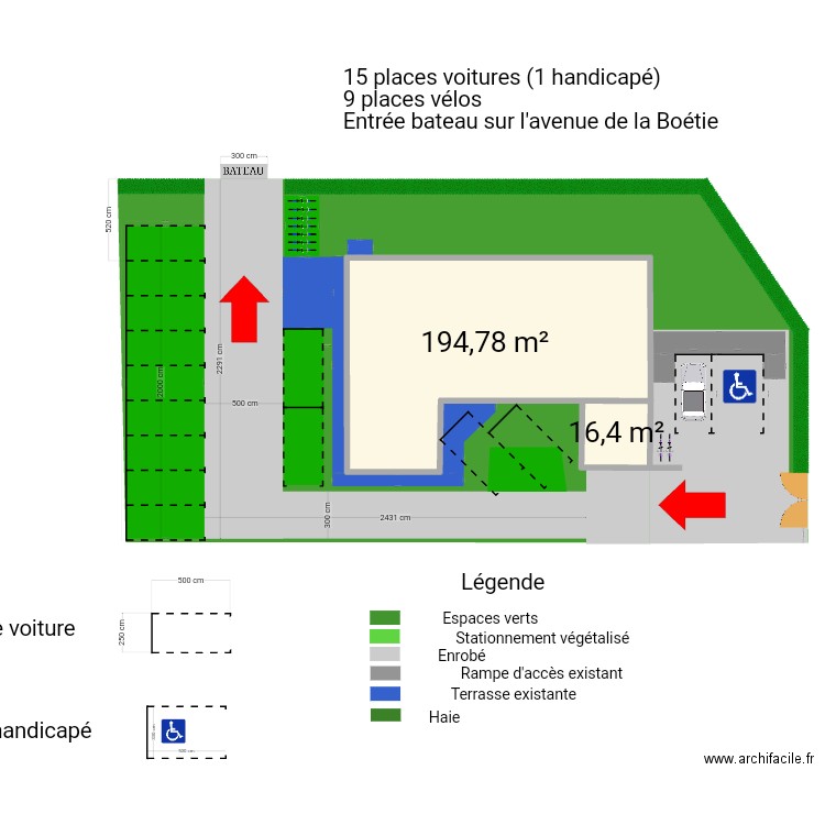 SIMULATION 2 places à 45, 14 PLACES MAISON DE SANTE. Plan de 0 pièce et 0 m2