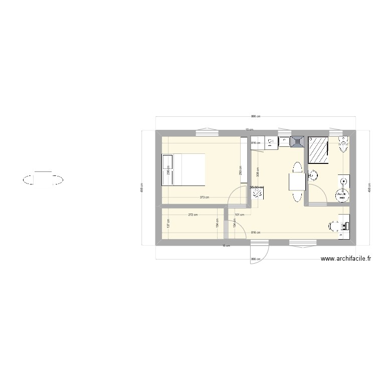 matou 2. Plan de 0 pièce et 0 m2