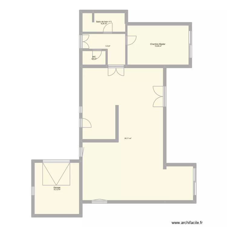 plan maison hossegor 3. Plan de 6  et 144 m²