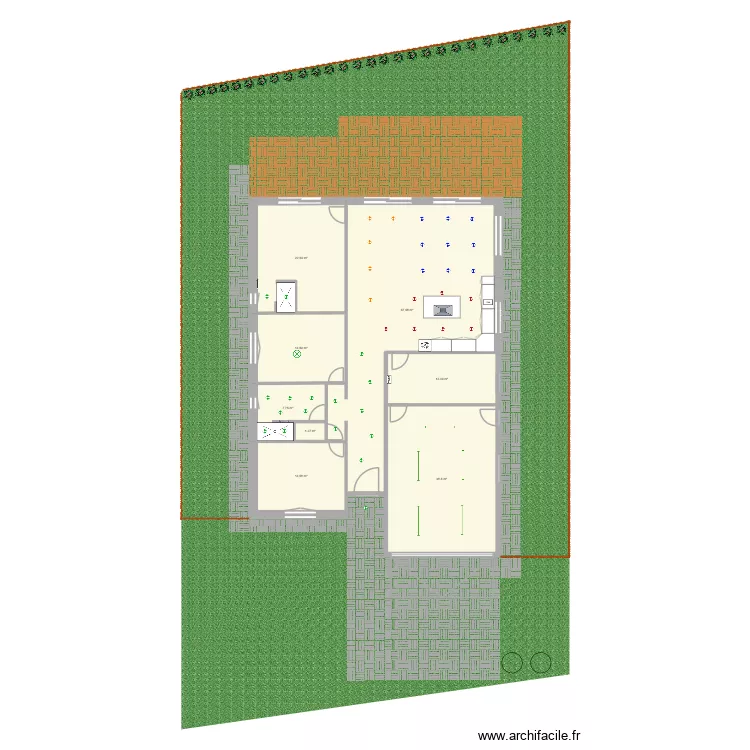 Maison spot. Plan de 