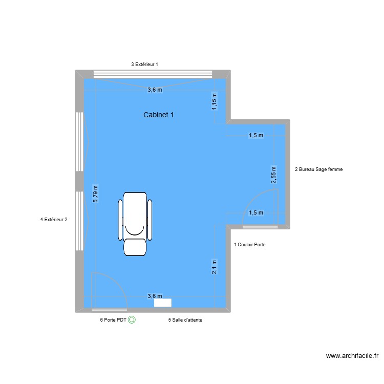 40211 Cabinet 1. Plan de 0 pièce et 0 m2