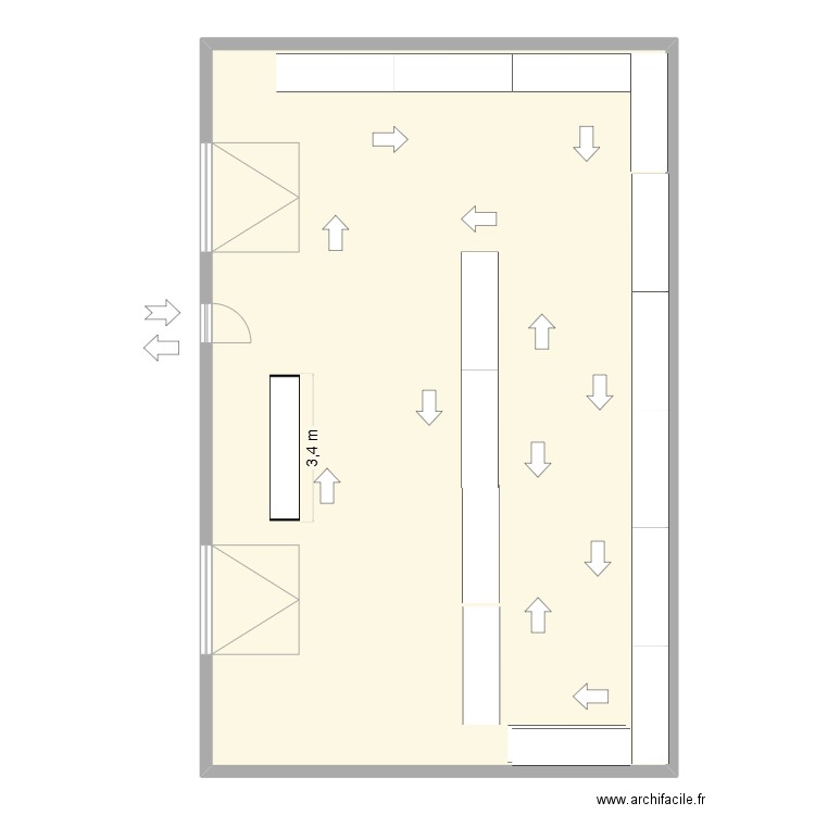 FENWICK. Plan de 1 pièce et 171 m2