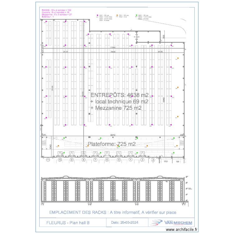 VAN MIEGHEM STOCKAGE FLEURUS. Plan de 0 pièce et 0 m2