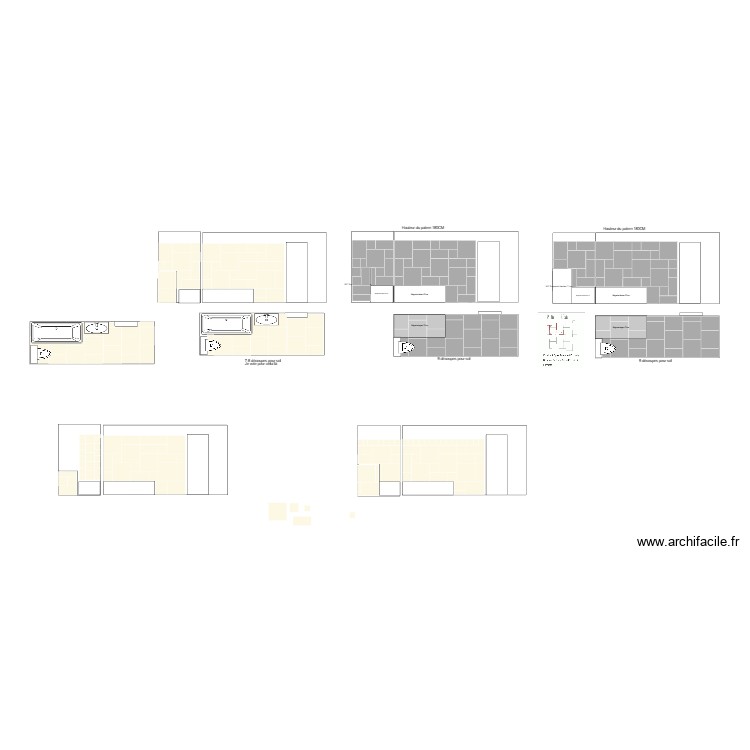 Carrelage SDB &eacute;. Plan de 0 pièce et 0 m2