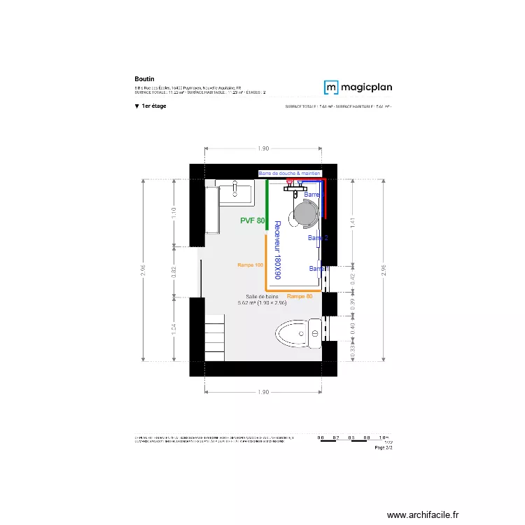 Plan Projet  Boutin. Plan de 