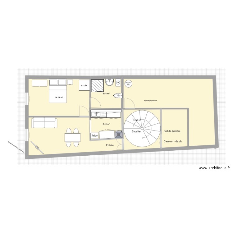 LBA 1°. Plan de 0 pièce et 0 m2