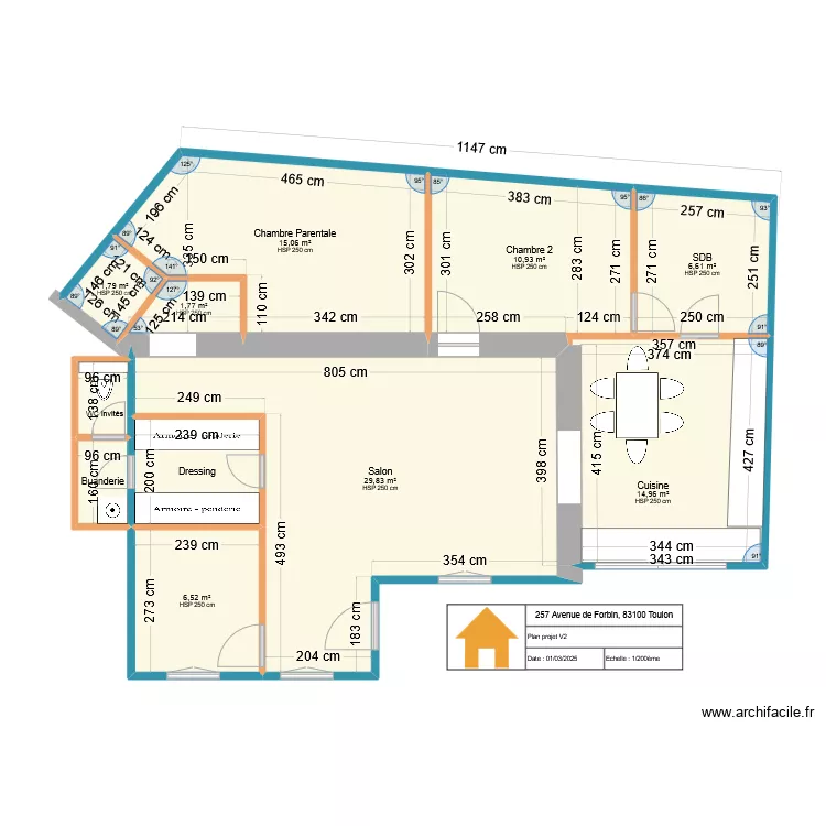 257 Forbin PROJET V2. Plan de 