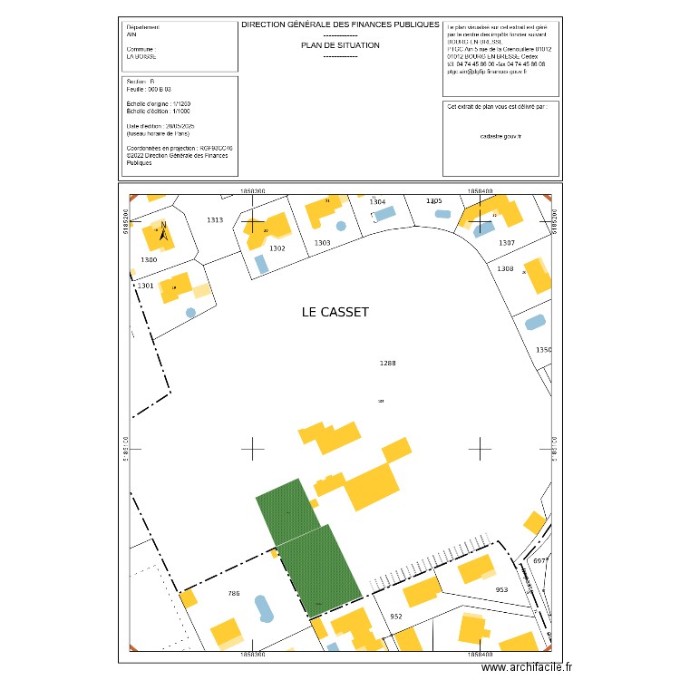 Plan de masse chateau LA BOISSE. Plan de 0 pièce et 0 m2