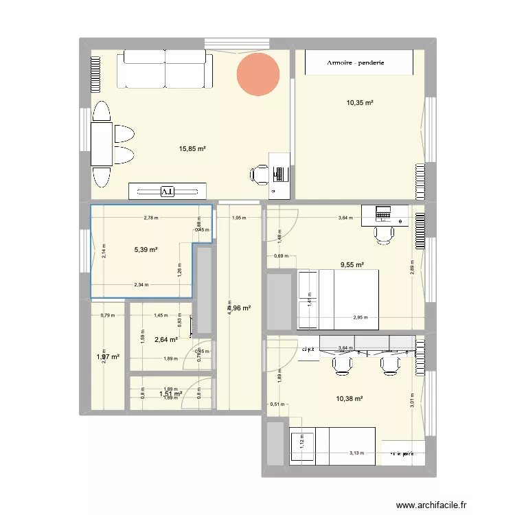 APPT SOPHIE. Plan de 